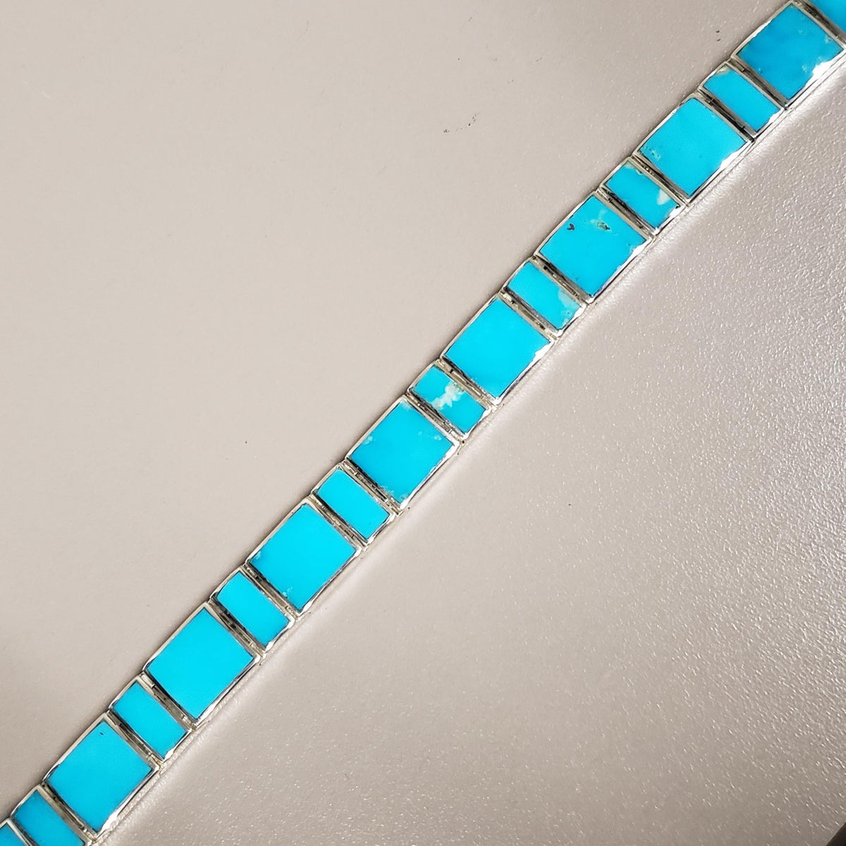 Sterling Turquoise Men's Bracelet