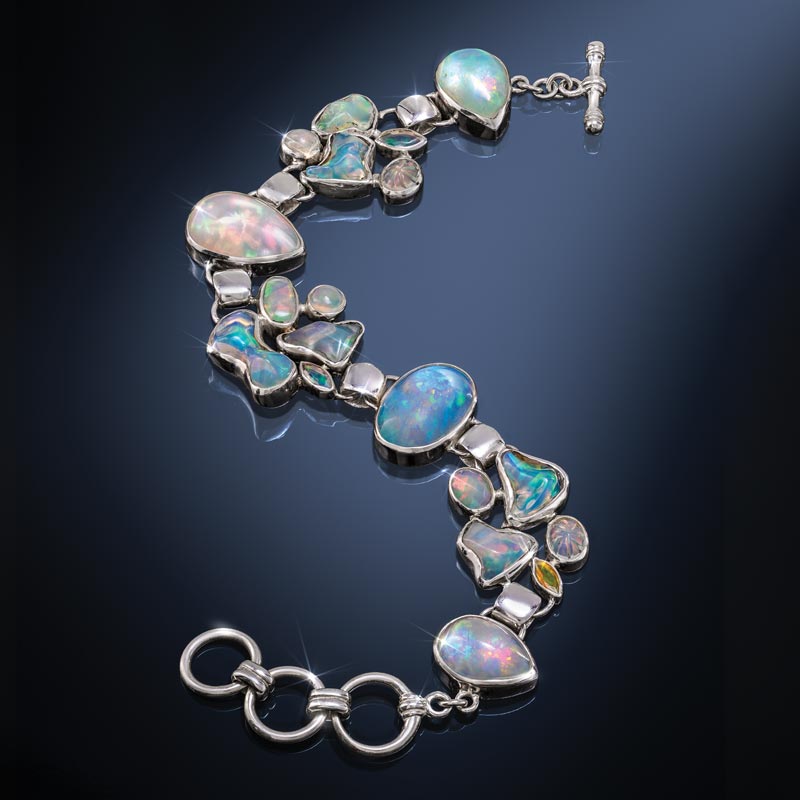 SS Freeform Ethiopian Opal Bracelet