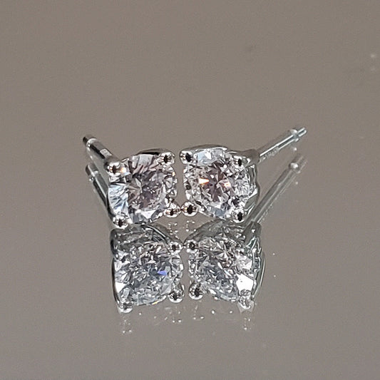 14KWG LAB GROWN DIAMOND STUD EARRING 1/2CTW