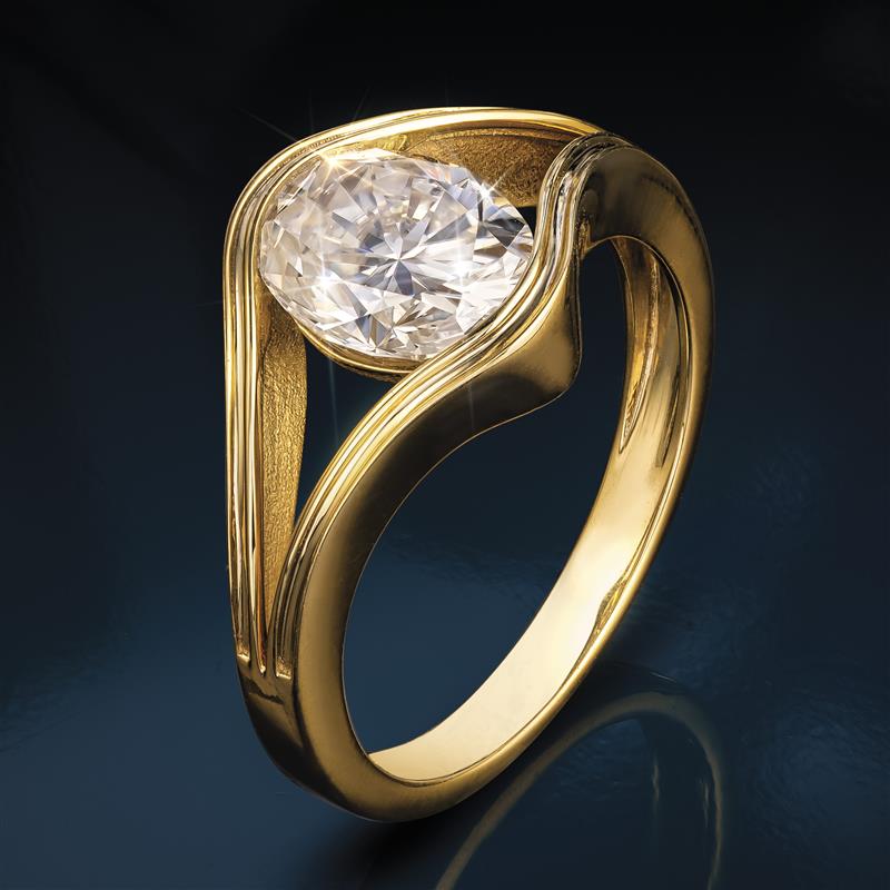14KYG Moissanite Star Ring