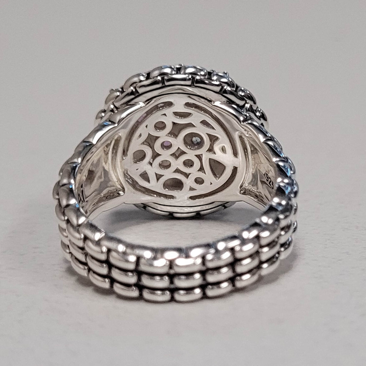 Sterling Amethyst & Swiss Blue Topaz Ring